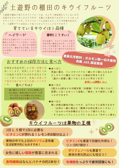 令和７年産 棚田の有機キウイフルーツ 800g（S～M混合）<安心安全な栄養たっぷり果物の王様！>