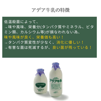 【風邪予防におすすめ】4種の乳酸菌配合！低温殺菌アデア牛乳の里山のヨーグルト（小）　6個入り